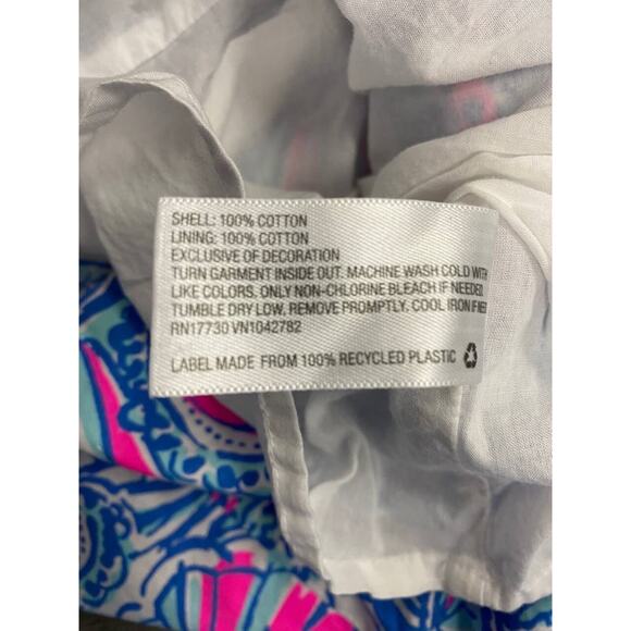 Lilly Pulitzer Women Cotton Multi Collection My Fans Shift Dress Size 2 A000407 - Picture 7 of 7